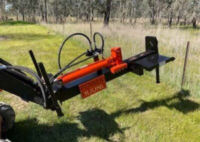 Conquer logs effortlessly with our rugged Log Splitter attachment.